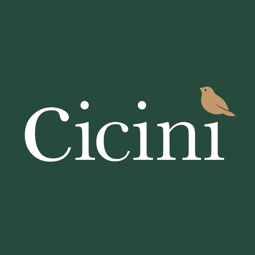 Cicini Logo Green Background